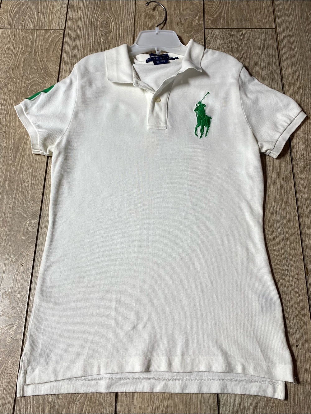 Vintage 90s Retro Polo Ralph Lauren Big Pony Logo Polos Y2K Women’s White Size M